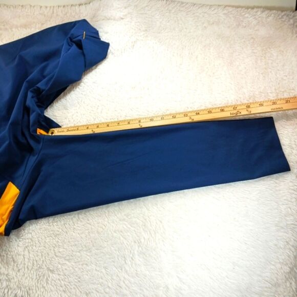Nike Blue and Yellow Athletic Quarter-Zip Shirt-Jacket Mens Small - Picture 9 of 9